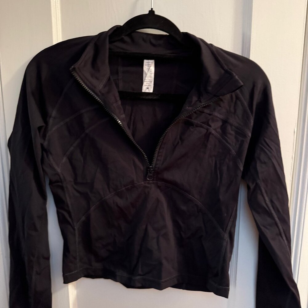 Black performance jacket zip M